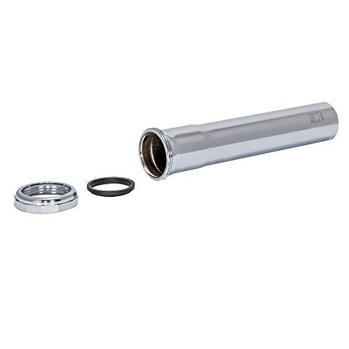 EZ-FLO 1-1/2 in x 8 in Heavy-Duty Brass Extension Tube with Slip Joint Connection, 17 Gauge, Chrome, 35118 - Image 3