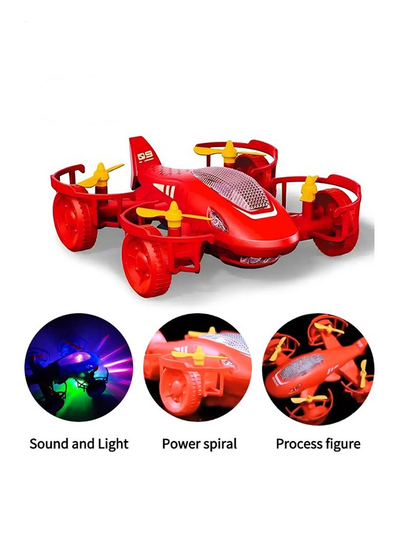 Electric Planes Toy for Children,Kids Toy Car,4 Wheels Drive,360 Degree Spin Stunt,Lifting and Spinning,Cool Shark Styling with Light and Sound - Image 3