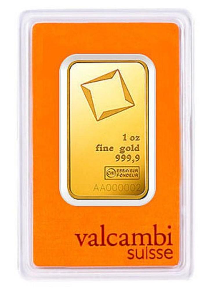 فالكامبي سبيكة ذهب فالكامبي سويس، وزن أونصة واحدة، عيار ٢٤ قيراطًا - ٣١.١٠٣ جرامًا - Image 1