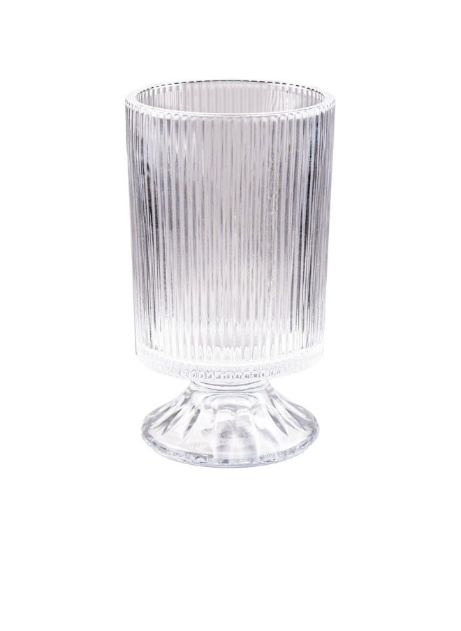 Gulf Flowers Glass Vase Lines Crystal  Elegant crystal glass vase with lined design, perfect for sophisticated decor 
