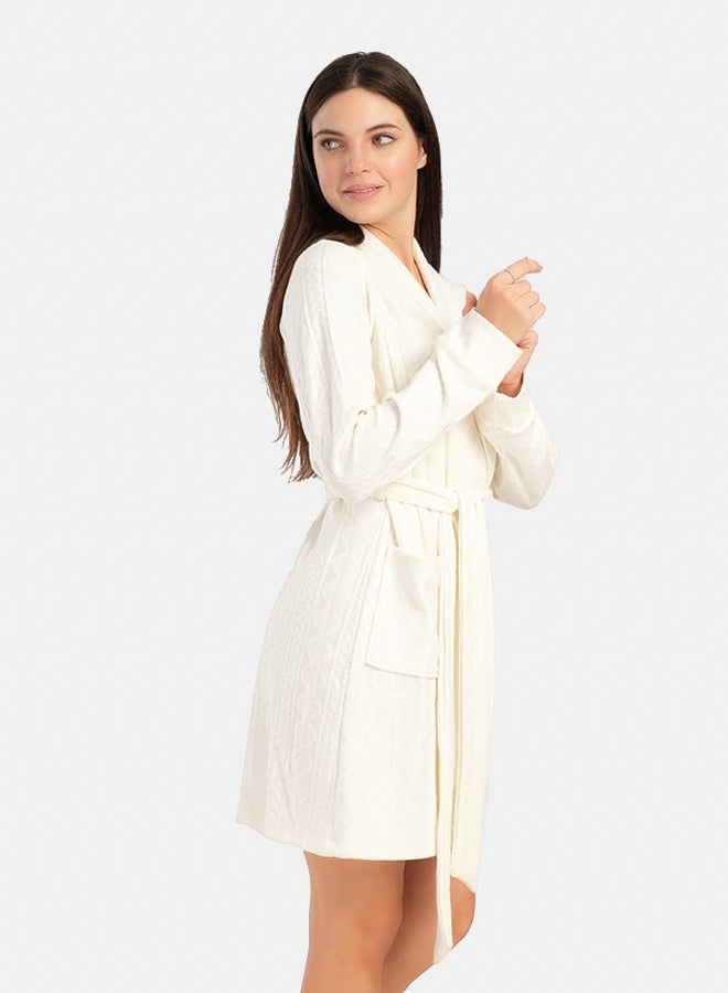 Carina Jacquard Knitted Robe  - Image 2