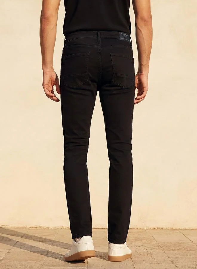 Splash FAV BLACK Men Skinny Fit High Rise Jeans for Men | Best Price UAE