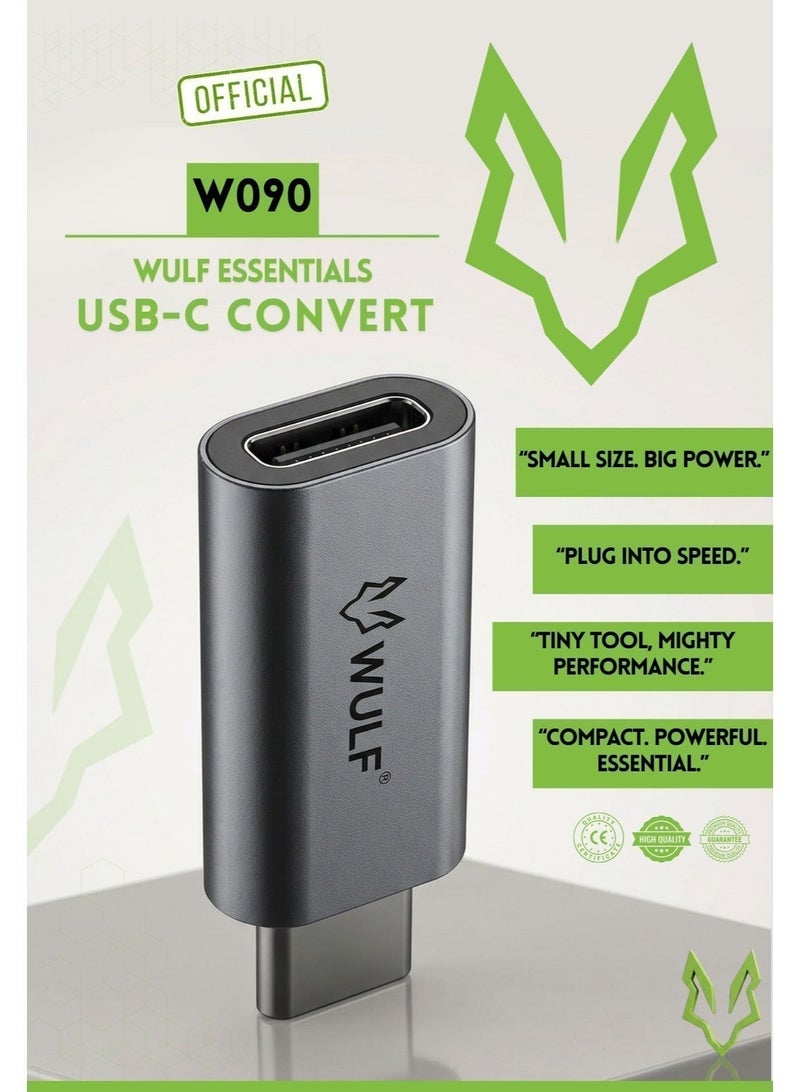 وولف إسينشيالز محول WULF Essentials W090 من Lightning إلى USB-C - صغير الحجم وسريع وموثوق - Image 3