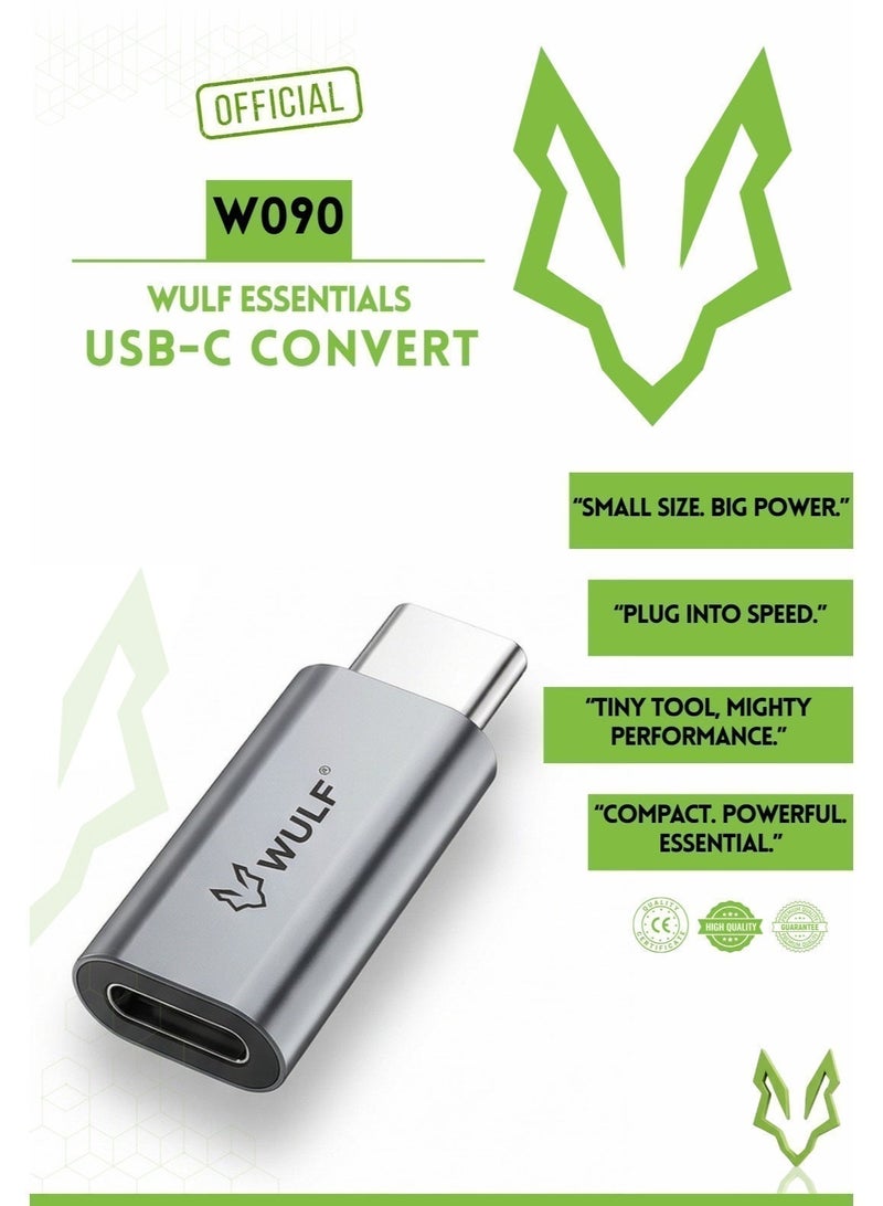 وولف إسينشيالز محول WULF Essentials W090 من Lightning إلى USB-C - صغير الحجم وسريع وموثوق - Image 5