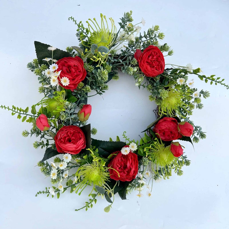Garland, Simulated Flower Butterfly Dish, Dead Vine, Creative Decorative Garland, Home Door Lintel Hanging Wall Decoration, Supply - Image 5