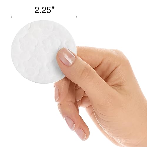 ForPro Professional Collection Premium Cotton Rounds, 100% Cotton, Non-Tearing, Lint-Free, for Cosmetic, Nail, and Personal Use, 2.25", Pack of 6, Counts 600 - Image 2
