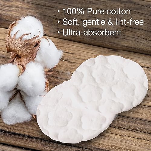 ForPro Professional Collection Premium Cotton Rounds, 100% Cotton, Non-Tearing, Lint-Free, for Cosmetic, Nail, and Personal Use, 2.25", Pack of 6, Counts 600 - Image 3