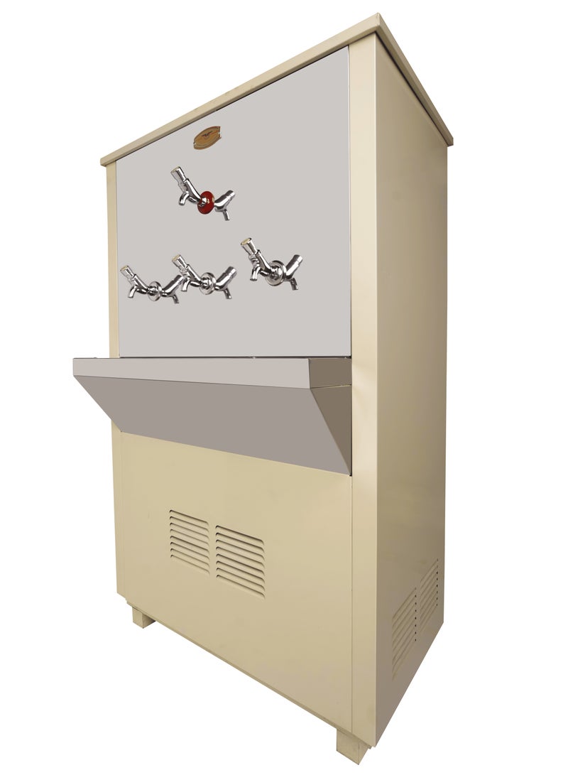 Magna Water Cooler, 120L, 4 Taps, 3 Cold + 1 Normal, Galvanized Steel, beige - MWC012EGGS5NCS-V1 - Image 2