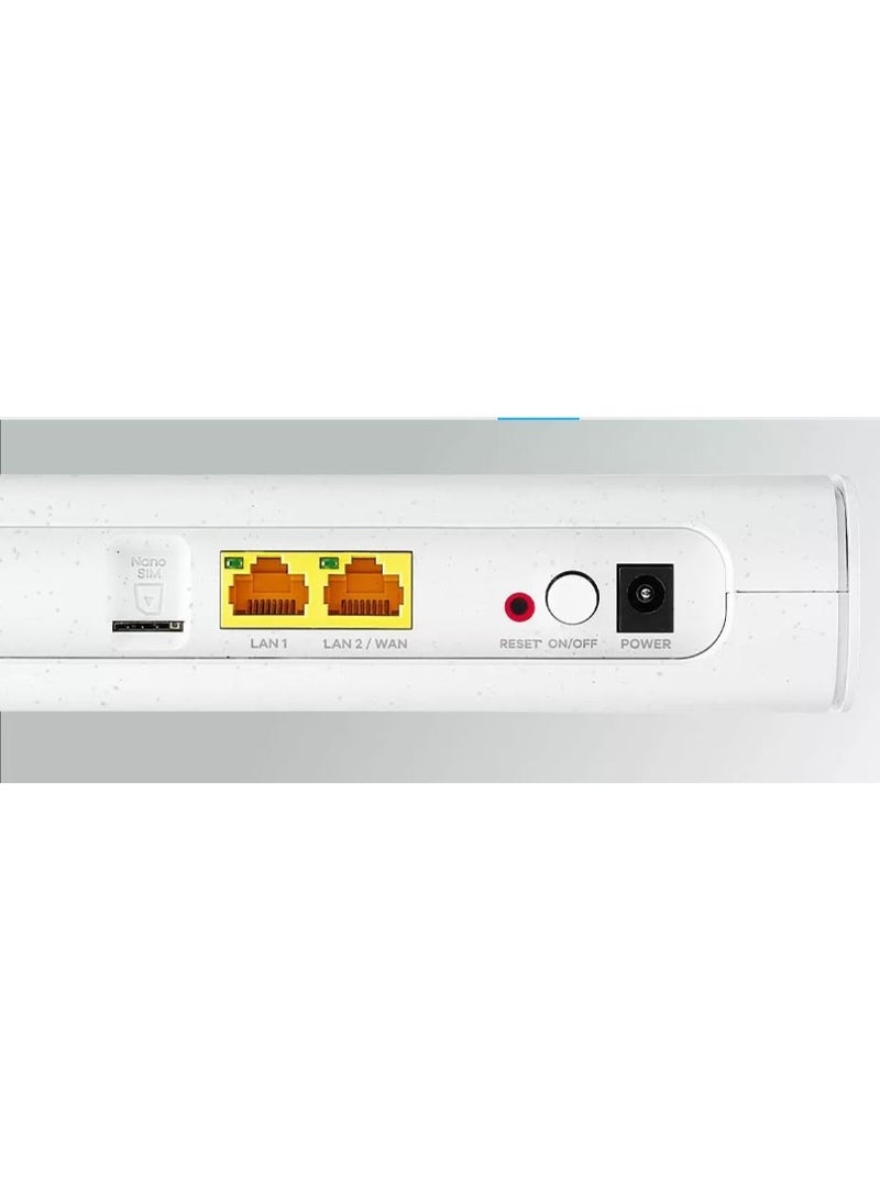زيكسيل راوتر لاسلكي Zyxel NR5111، ثنائي النطاق (2.4 جيجاهرتز / 5 جيجاهرتز)، يدعم تقنية 5G، لون أبيض - Image 3
