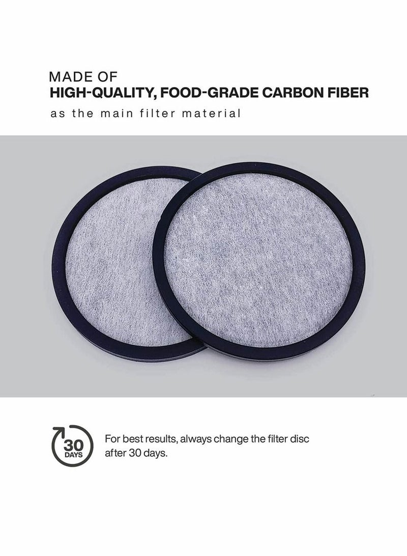 SYOSI 12-Pack Replacement Charcoal Water Filter Discs for Mr. Coffee Brewers Coffee Machines - Image 2