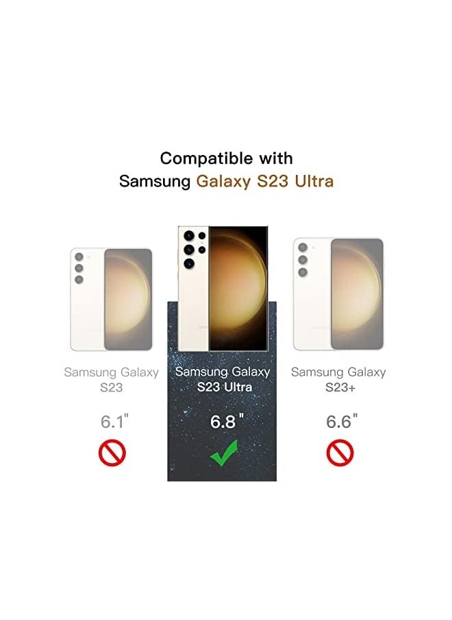 Jetech - Privacy Screen Protector for Samsung Galaxy S23 Ultra 5G 6.8-Inch with Camera Lens Protector, Anti-Spy Flexible TPU Film, Fingerprint Unlock Compatible, 2-Pack Each - Image 1