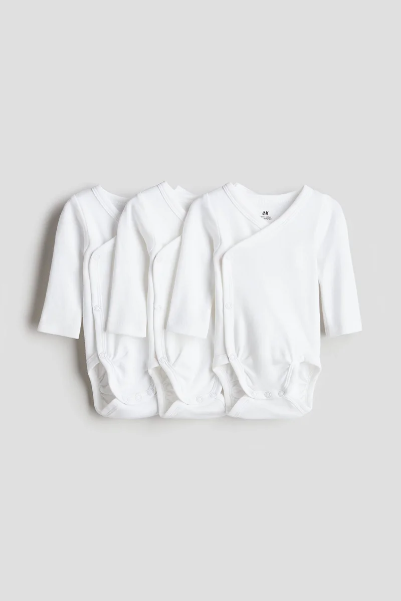 H&M 3-pack long-sleeved bodysuits