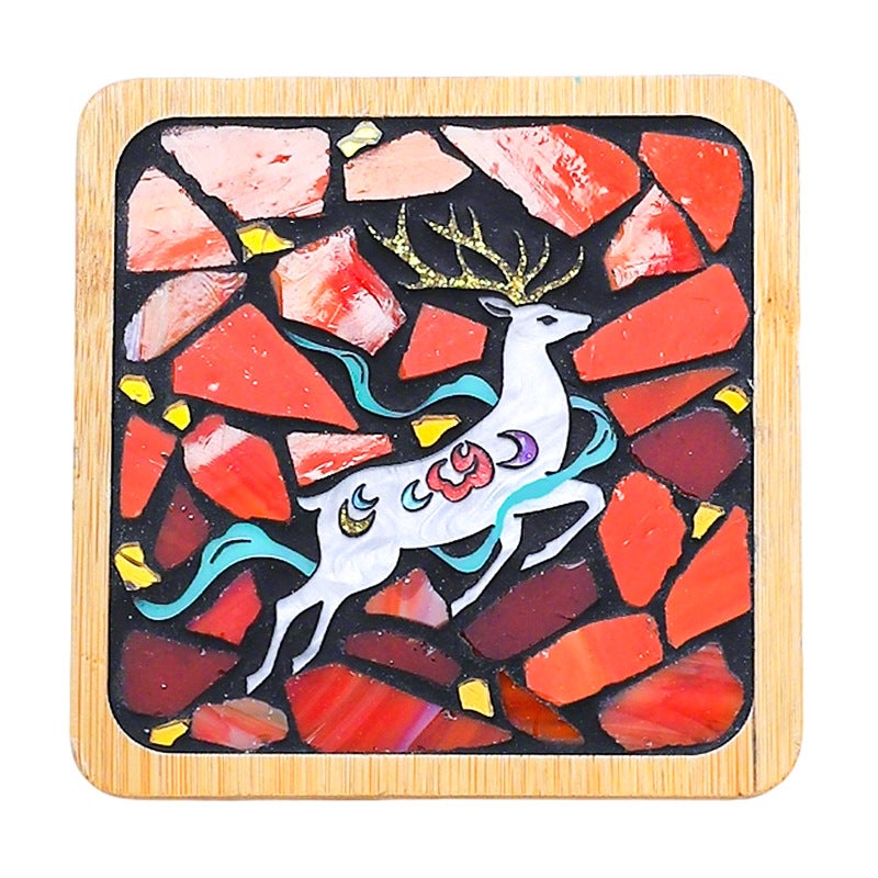 Mosaic Coaster DIY Craft Kit Dunhuang Series Mosaic Tiles Building Toy for Children - Image 5