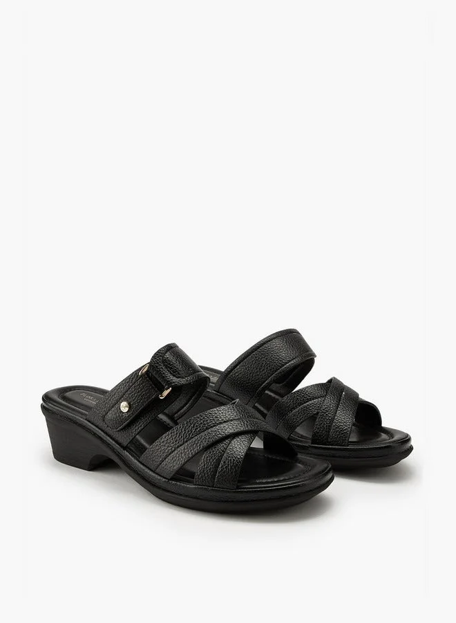 فلورا بيلا من شو إكسبرس صنادل انزلاقية بنسيج متقاطع