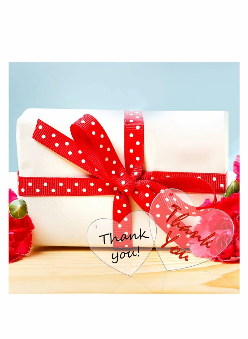 Excefore Acrylic Heart Keychain Blanks, 60 Pcs Acrylic Hearts Discs with Hole  for DIY Keychain Vinyl Projects Gift Tags Ornaments, Engraving and Craft Project - Image 5