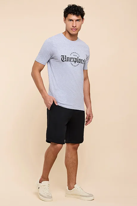 R&B Textured Shorts with Drawstring Waist