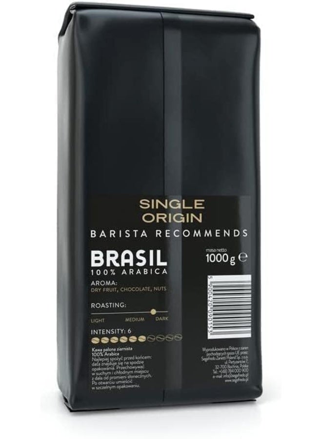 Segafredo Single Origin Brazil Coffee Beans 1kg - Image 2