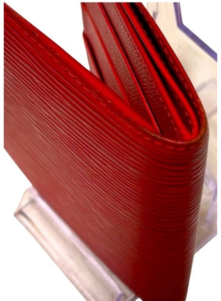 Luxury genuine leather wallet – elegant red color - Image 5