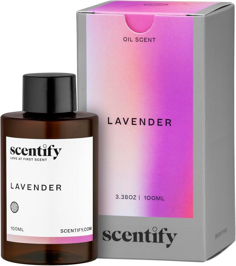 Scentify عطر زيت الخزامى والمسك للبخاخات من سنتيفي - زيت عطري فاخر بنغمات البرغموت والفانيليا وخشب الأرز - عطر عطري مريح غير سام وصديق للحيوانات الأليفة 3.4 أونصة - Image 1