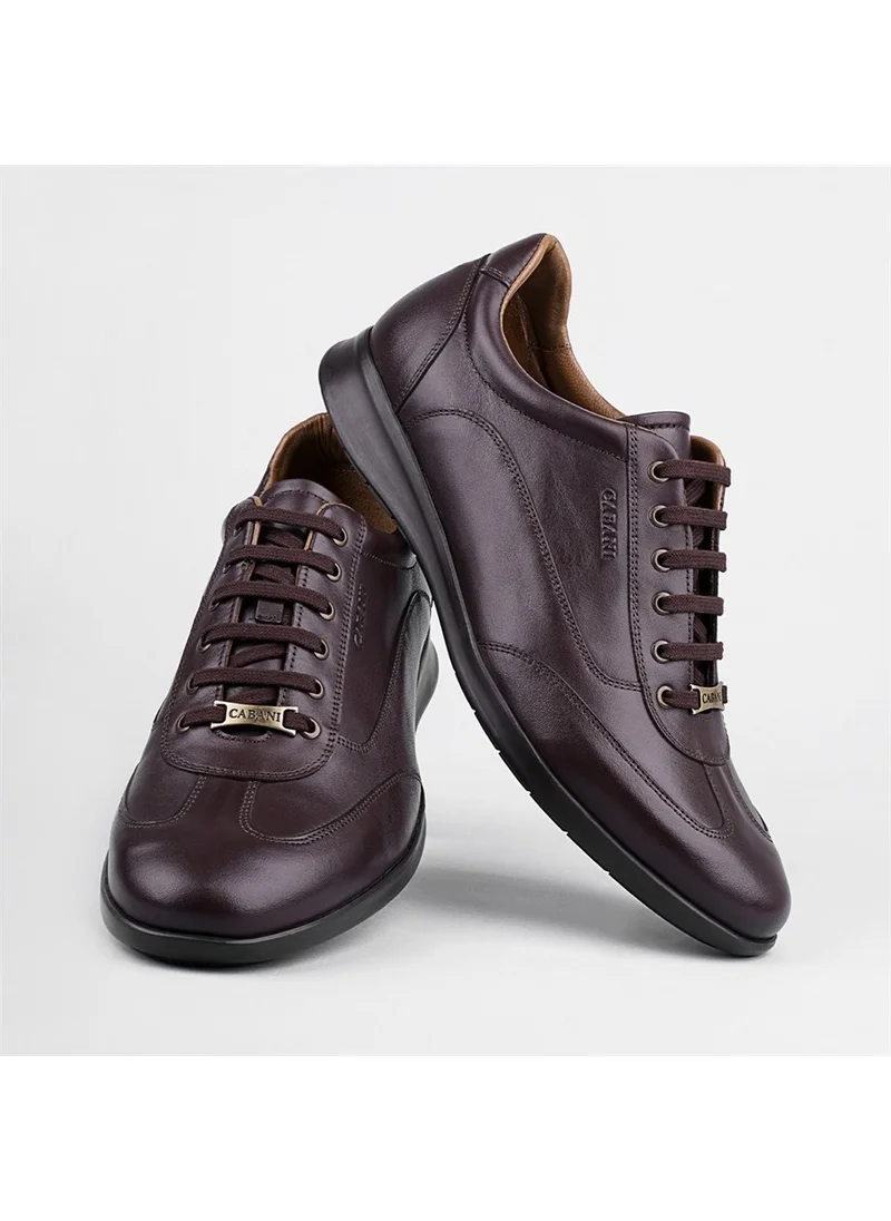 Cabani Leather Brown Lace-Up Men's Casual Shoes
