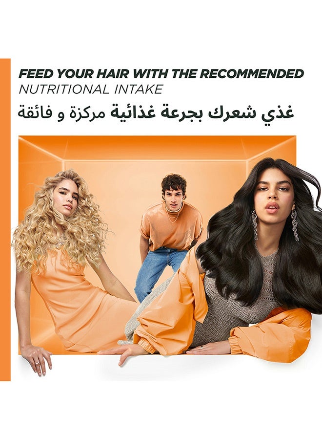 غارنييه ماسك غذاء الشعر بالبابايا 3 في 1 للشعرر التالف + منشفة - Image 2