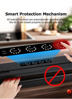 INKBIRD INKBIRD Vacuum Sealer Machine IVS-011 with Starter Kit, One-touch Operation, Built-in Cutter, Detachable Drip Tray, 10 Times Food Freshness Preservation  - Image 3