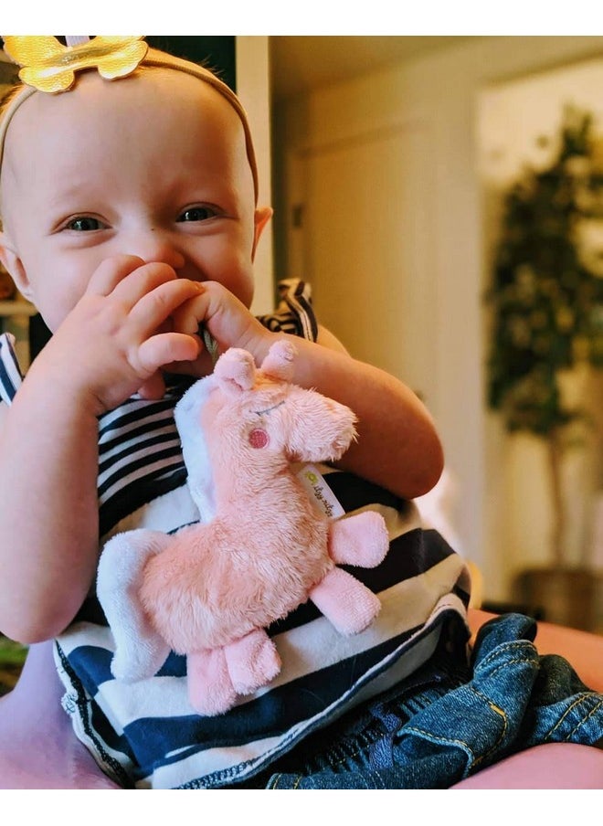 Itzy Ritzy Pacifier & Lovey Set - Includes Silicone Pacifier With Stuffed Animal Lovey - Detachable Plush Unicorn Pacifier Holder & Coordinating Pink Silicone Pacifier, Ideal For Ages 0 Months & Up  - Image 3