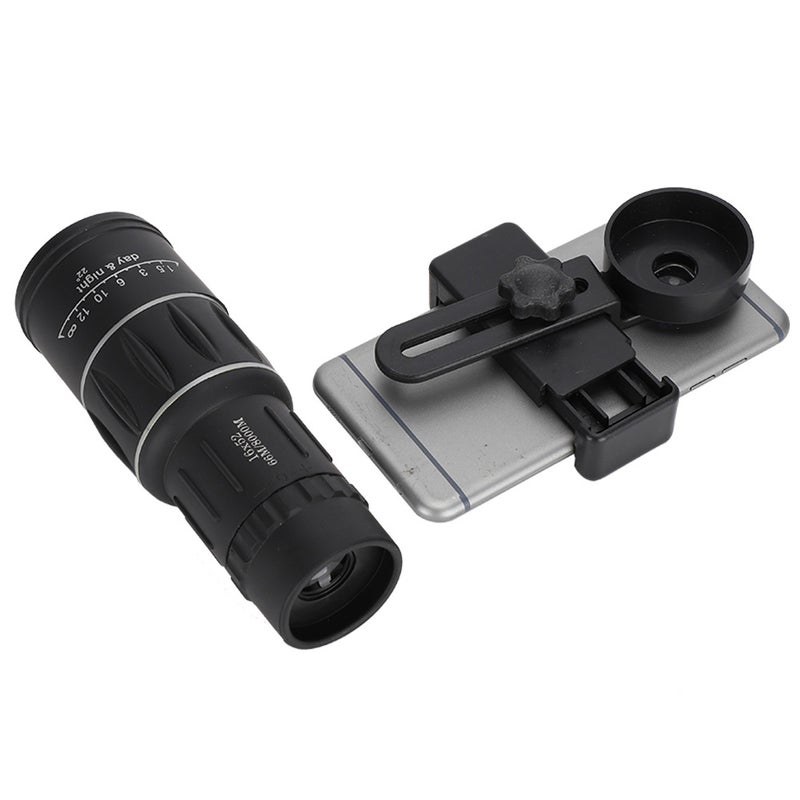16X Hiking HD Camera Lens Monocular Telescope Zoom Waterproof Fog Proof with Phone Holder - Image 3
