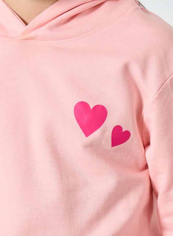 ستايلي هودي بطبعة قلوب - Image 3