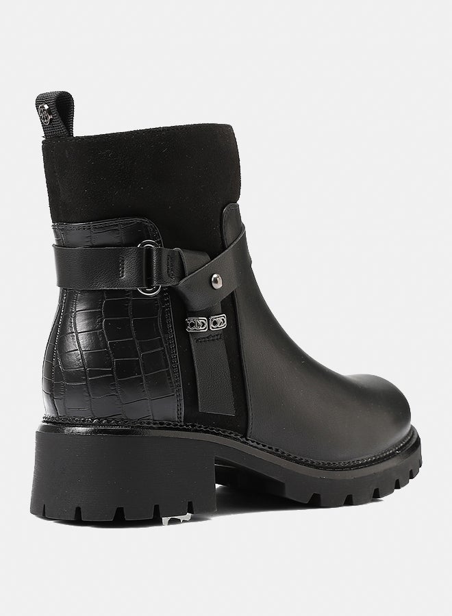 Dejavu Shoes GER-DVTX-025 Black Stylish Ankle Boot  For Women - Image 3