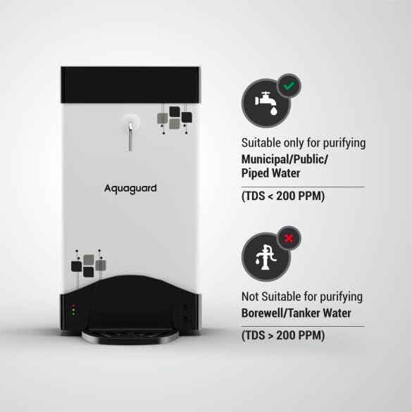 AquaGuard Aquaguard AStar UV Water Purifier Suitable for Municipal Water Only TDS 200 ppm Not Suitable for BorewellTanker Water TDS 200 ppm Free Service Plan worth 2000 - Image 2