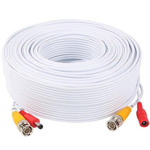 Postta BNC Video Power Cable (2 Pack 200 Feet) Video Security Camera Cable Wire with Four Connectors for CCTV DVR Surveillance System - Image 2