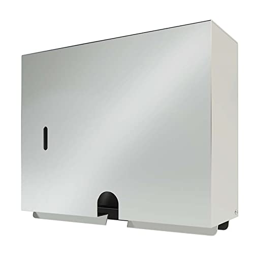 DOLPHY Dolphy 304 Stainless Steel Wall-Mounted Paper Towel Dispenser with Lock Design for Office Home Bathroom Hotel Facility Restroom  - Image 1