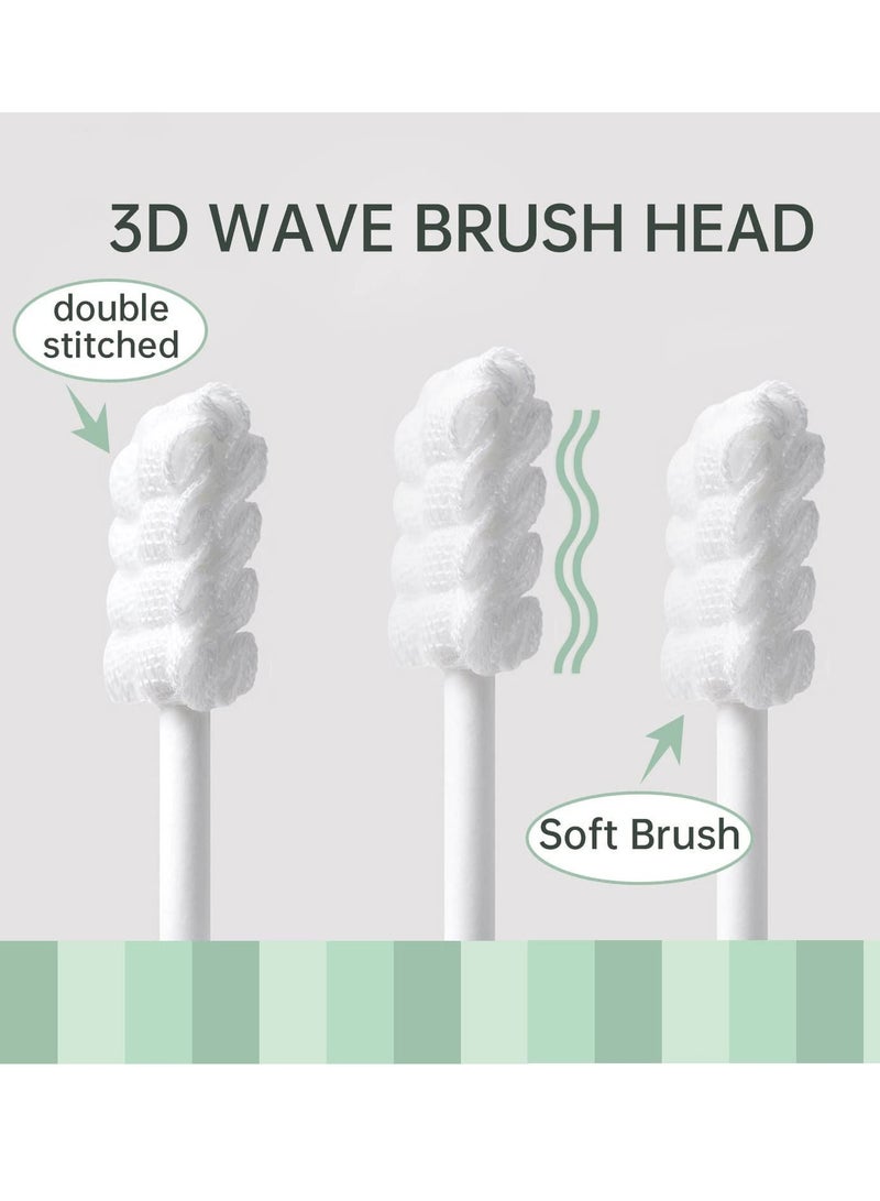 ULHYC 60pcs Disposable Baby Toothbrush Tongue Gum Gauze Cleaner for 0-36 Month Infant Newborn Kid Children Oral Care - Image 3