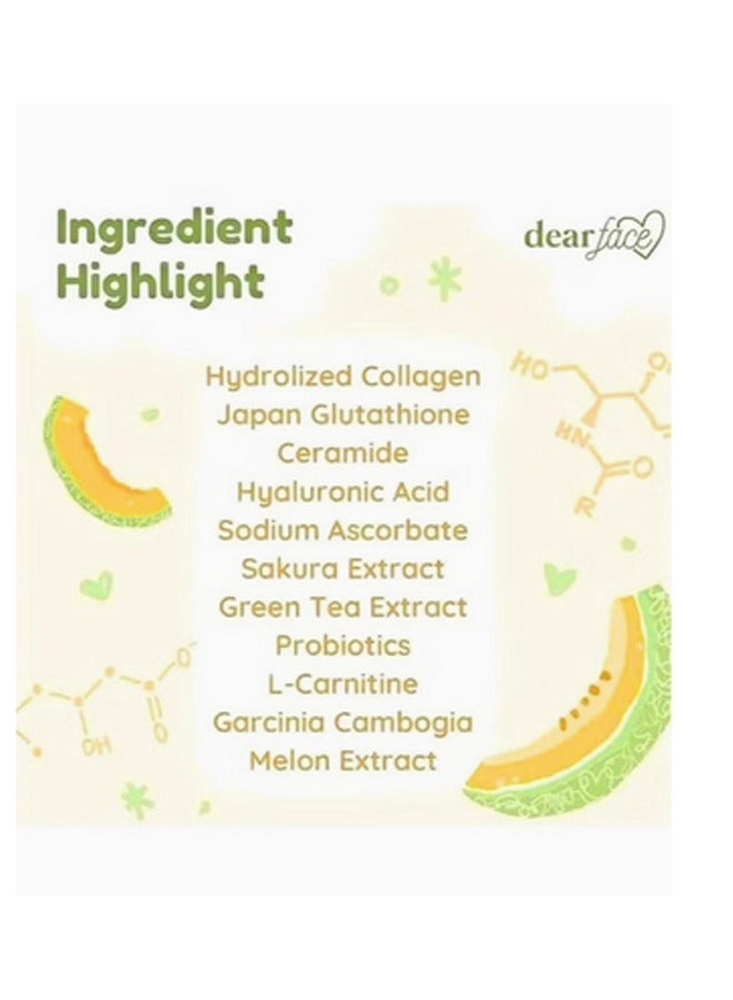 دير فيس مشروب كولاجين بالشمام من بيوتي ميلك - Image 3