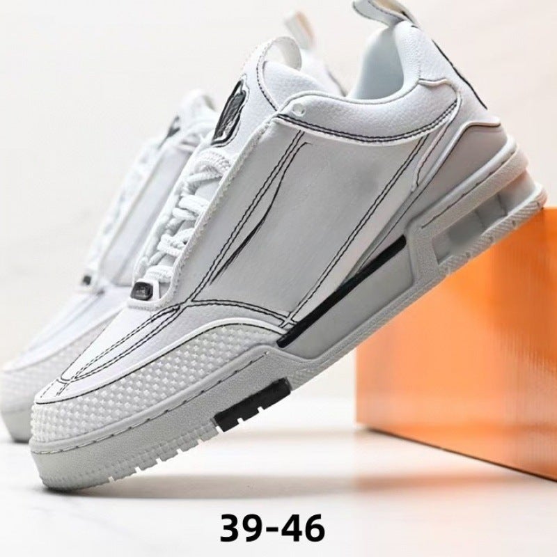 New Style Putian Xiaopangding Men''s Loafers, Couple''s Fashion Casual Thick-Soled Women''s Shoes, White Sneakers, Sports Board Shoes - Image 1