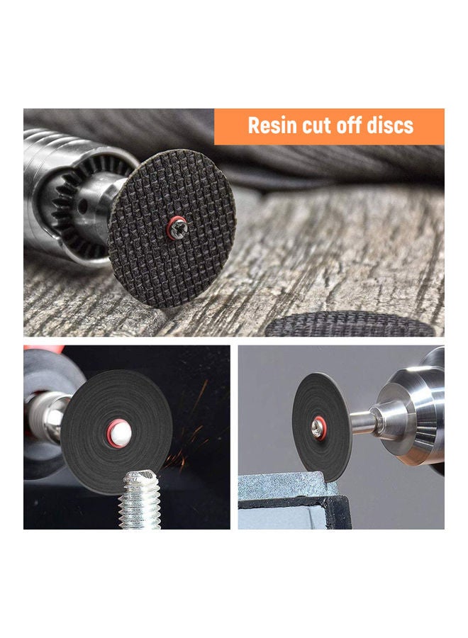 NIBEMINENT 45-Piece Mini Circular Grinding Wheel Disc Set Silver/Black  - Image 2