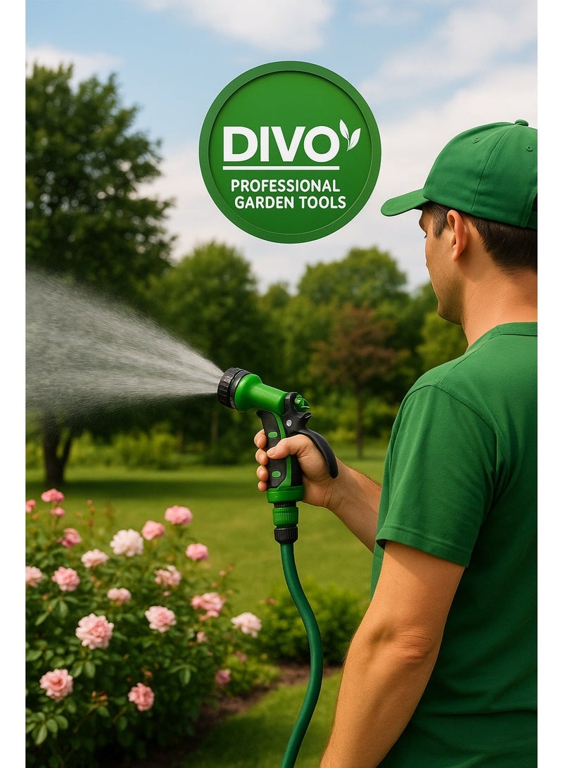 ديفو مسدس رش مياه احترافي بقبضة مريحة متعددة الأنماط للري DVO – موديل DVO714-41 – فوهة رش قابلة للتعديل – مناسب للحدائق والغسيل والتنظيف - Image 3