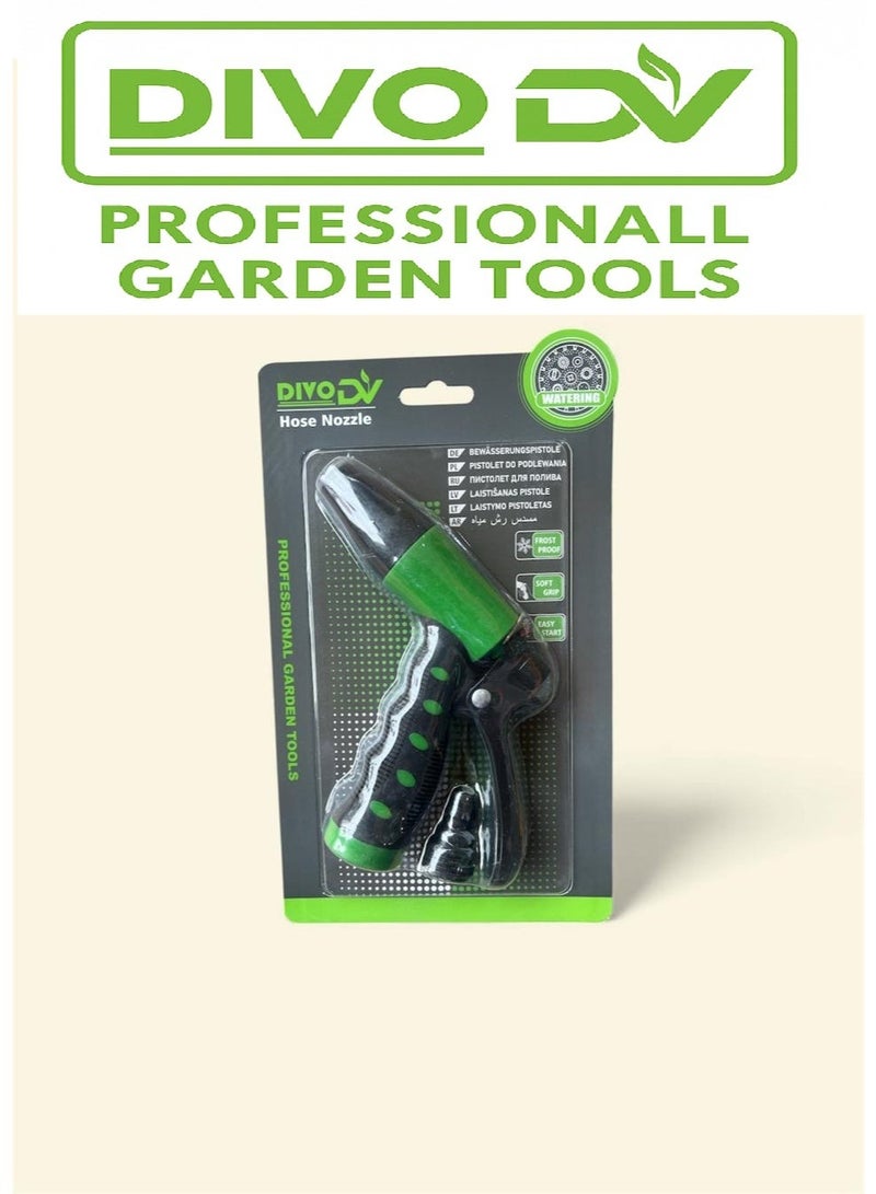 ديفو مسدس رش مياه احترافي بقبضة مريحة متعددة الأنماط للري DVO – موديل DVO714-41 – فوهة رش قابلة للتعديل – مناسب للحدائق والغسيل والتنظيف - Image 1