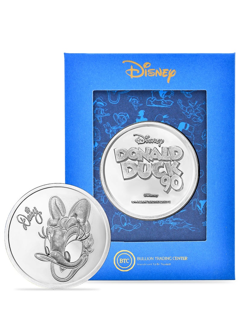 BTC 10g Disney Silver Coin - Daisy Duck - Image 1