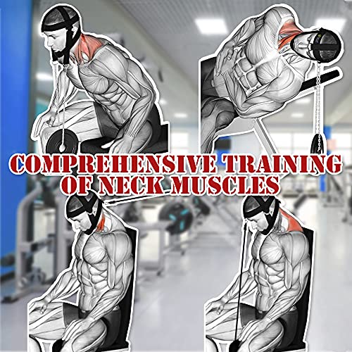 J Bryant Neck Harness Head Weight Lifting with Chain Adjustable Strap Neck Exercise Equipment - Image 5