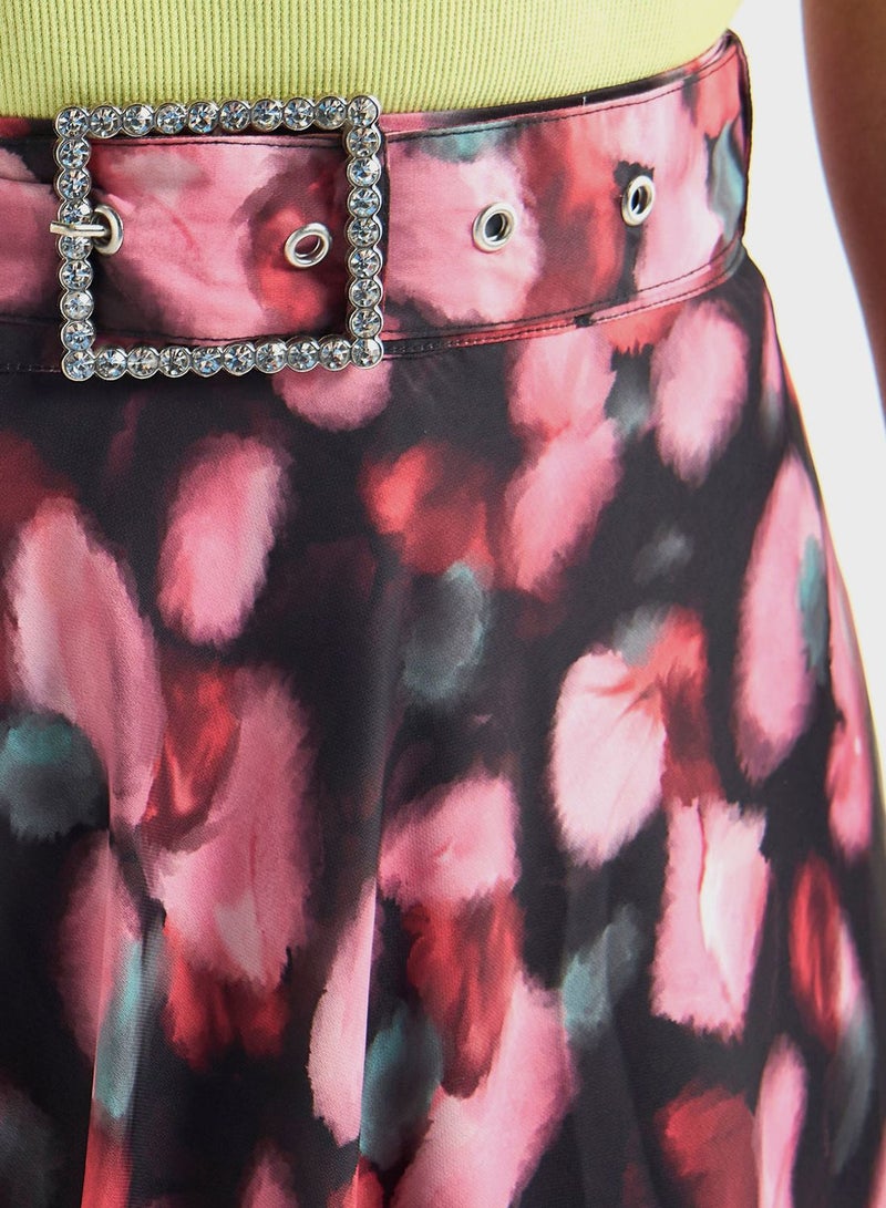 FAV Floral Print Tiered Skirt - Image 3
