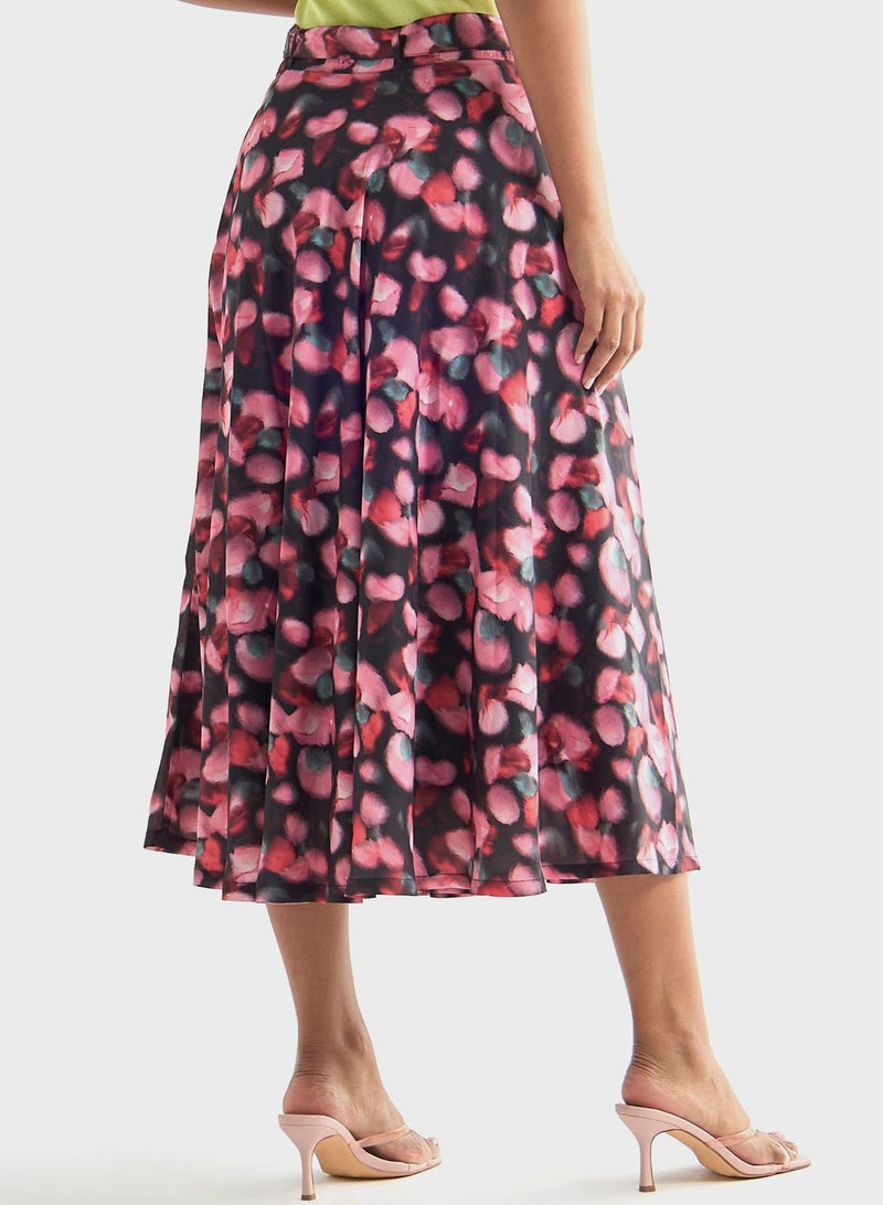 FAV Floral Print Tiered Skirt - Image 2