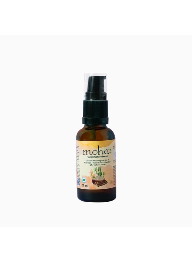 MOHA Hyaluronic Acid Hydrating Face Serum For Moisturized, 2% Hyaluronic Acid, Hydrated & Younger Looking Skin Light Weight, Non-Greasy, Quick Absorbing Suitable For All Skin Types - Image 1
