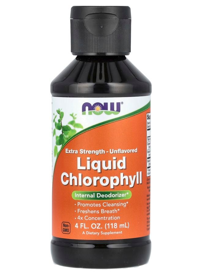 now Liquid Chlorophyll Extra Strength Unflavored 4 fl oz (118 ml)
