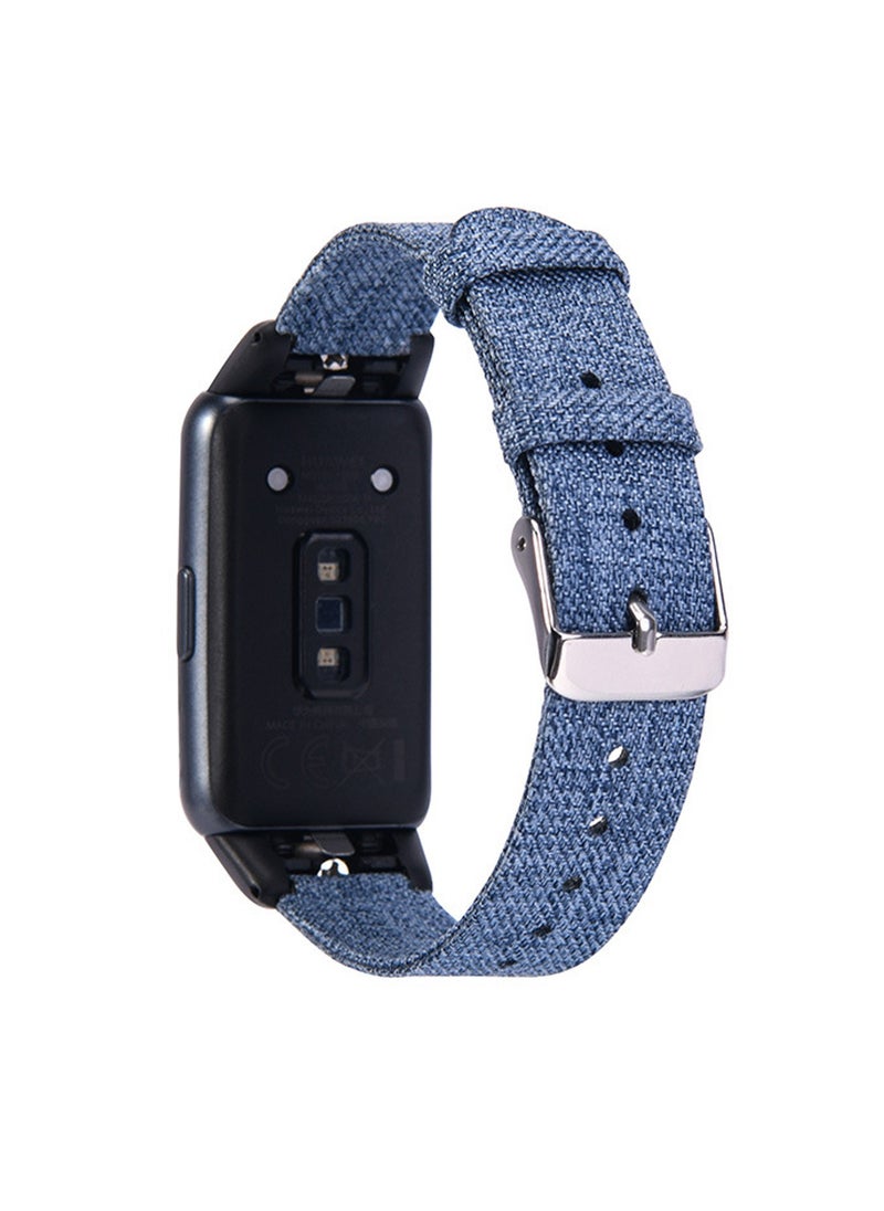X-level Fashionable Canvas Nylon Wrist Strap Watch Band Compatible with Honor Band 6/Breathable Waterproof Comfortable And Environmentally friendly Replacement Bands  - Image 3