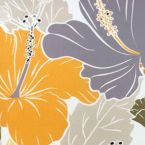 IM FAB IMFAB Ikat Yellow&Grey Digital Printed Decorative Canvas Cotton Cushion Covers Set of 5 pcs(60x60 Cms,24x24 Inchs) - Image 3