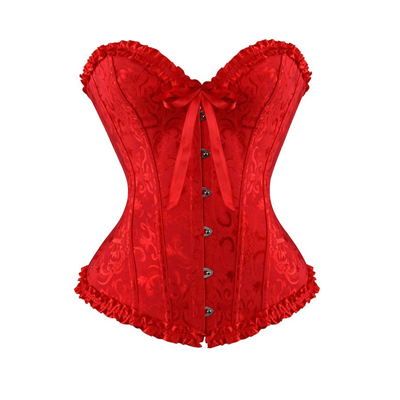 توب تشكيل الجسم على طراز القصر، بدون حمالات، تحكم في البطن، تنحيف، مزخرف، توب كورسيه على شكل عظم السمكة - Image 5