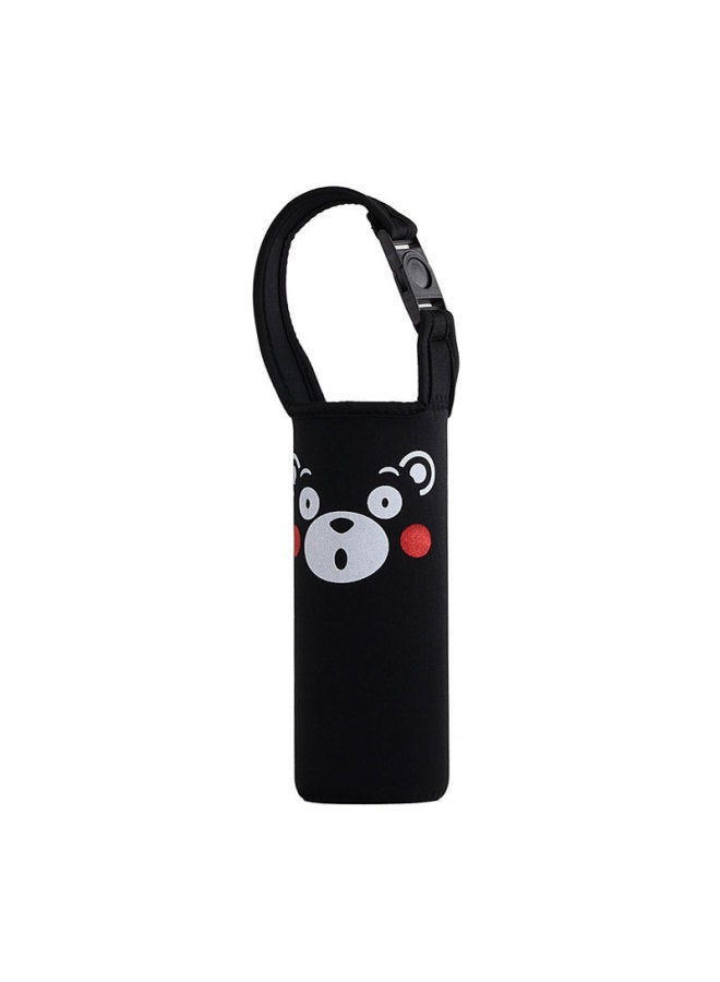 Thickened Cartoon Printed Water Cup Cover Elastic Protective Cover Diving Cloth Logo Printed Cloth-Color:Kumamoto-Capacity:300-600ml - Image 1
