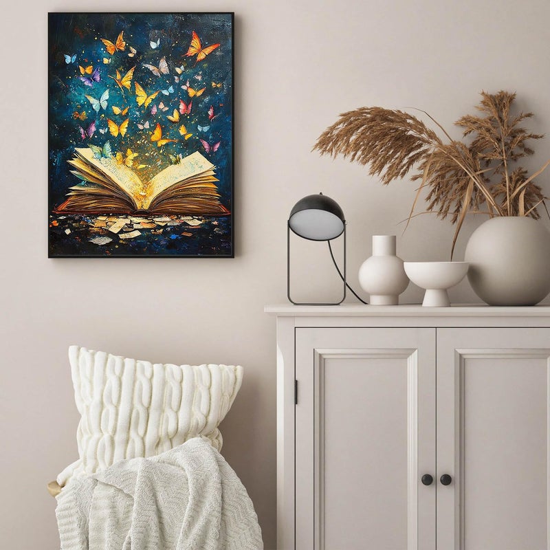 Legrace Book Diamond Art Painting Kits for Adults - Full Drill Diamond Dots Paintings for Beginners, Butterfly Round 5D Paint with Diamonds Pictures Gem Art Painting Kits DIY Adult Crafts Kits 12x16inch - Image 3